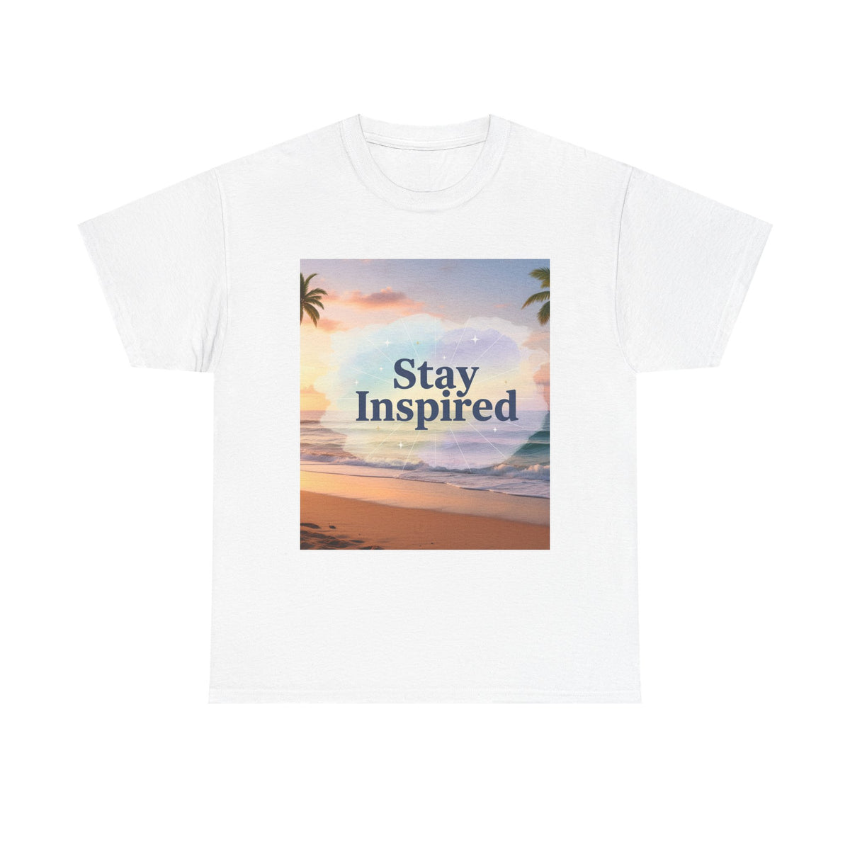 Stay Inspired Beach Sunset Unisex T-Shirt
