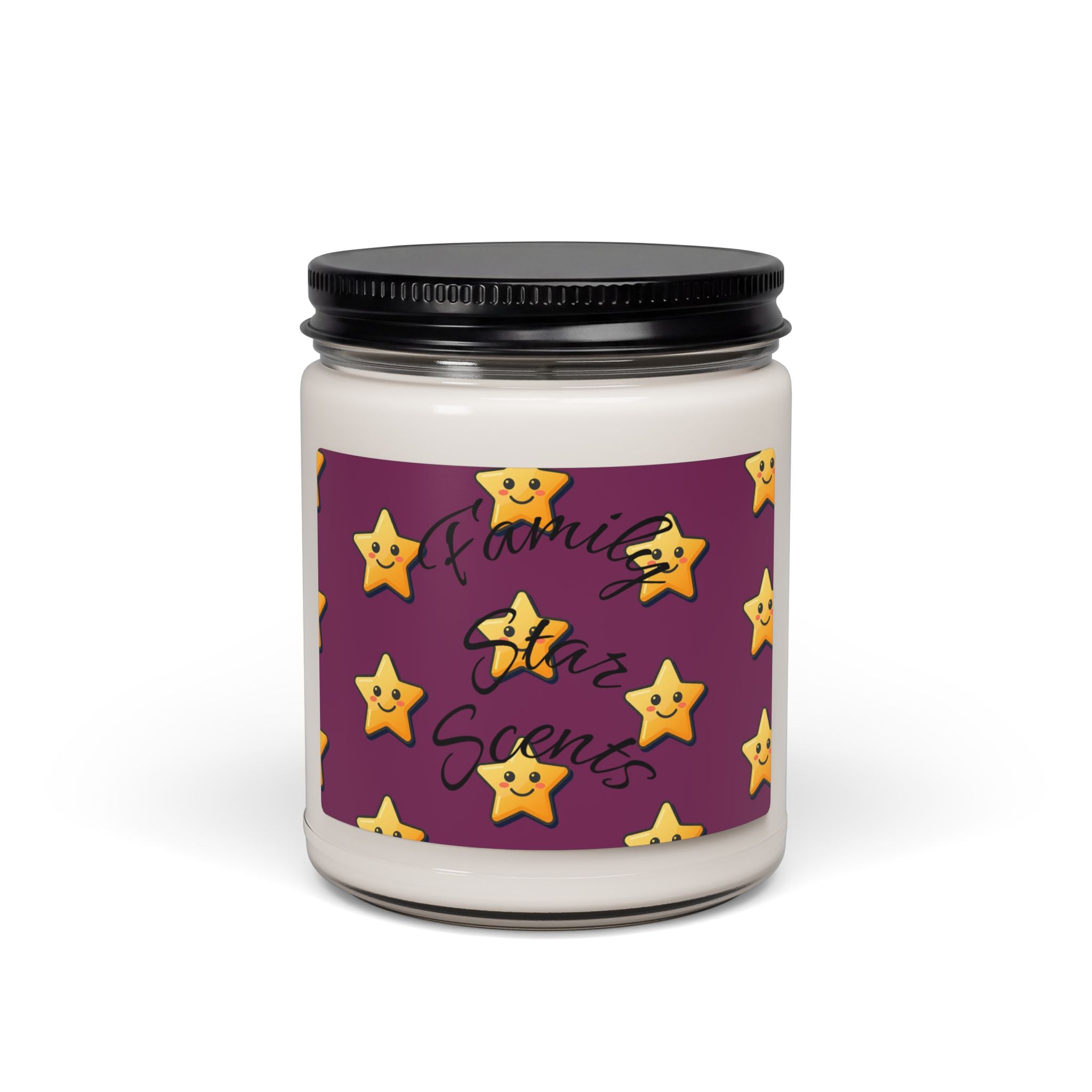 Family Star Scented Soy Candle — 9oz Premium Home Decor & Gift Candle