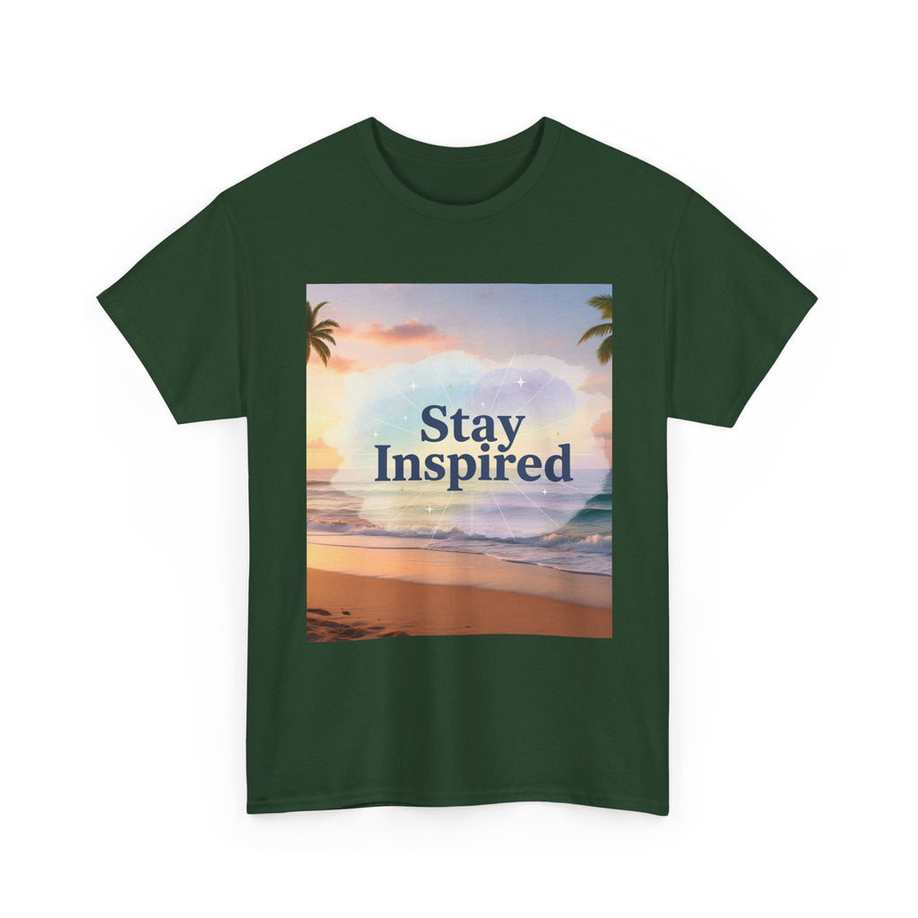 Stay Inspired Beach Sunset Unisex T-Shirt