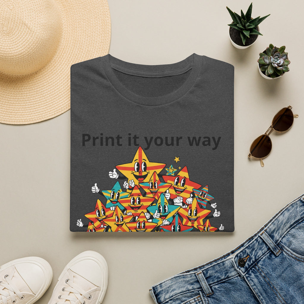 Family Reunion T-Shirt — Colorful Smiling Star Pile