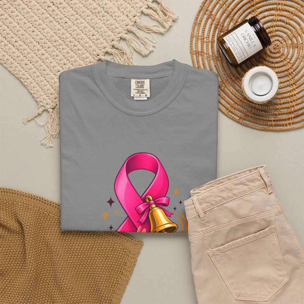 Breast Cancer Awareness T-Shirt — "She Rang the Bell" Personalized Tee