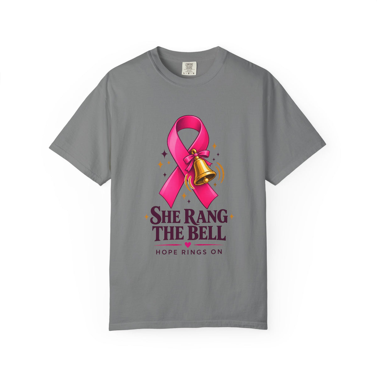 Breast Cancer Awareness T-Shirt — "She Rang the Bell" Personalized Tee