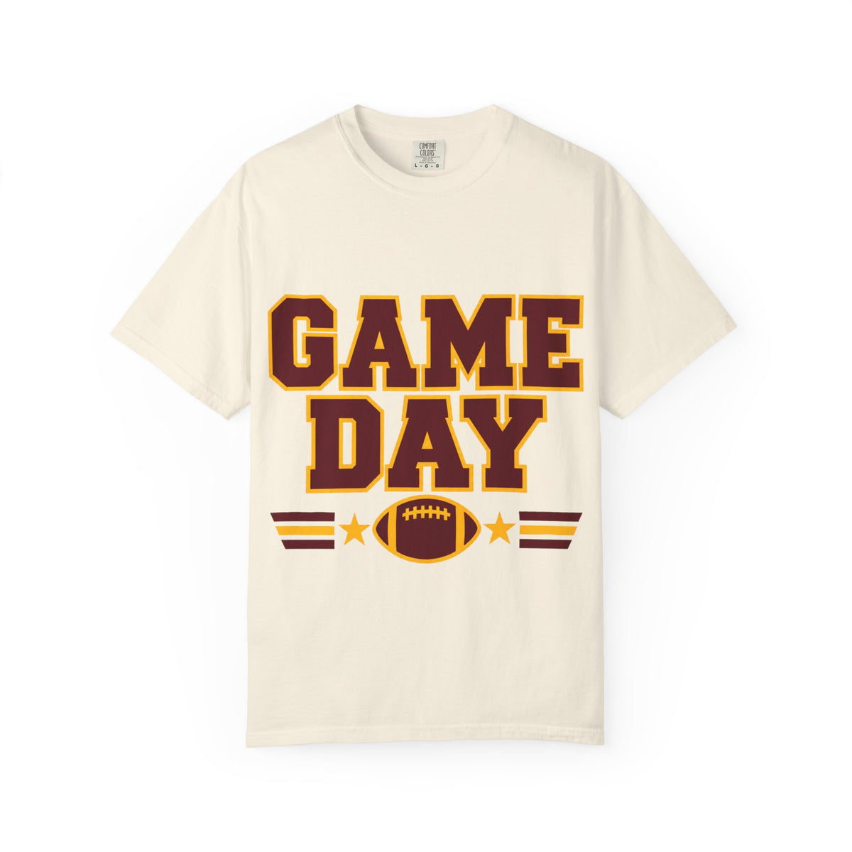 Game Day Football Shirt – Burgundy & Gold