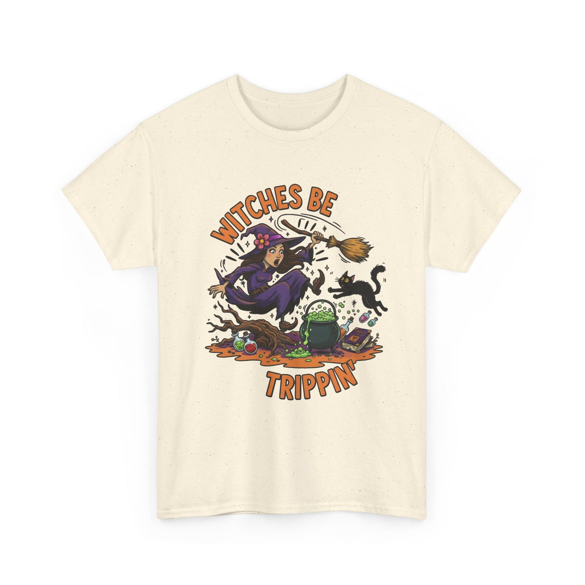 Witches Be Trippin' Tee — Funny Halloween Witch T-Shirt