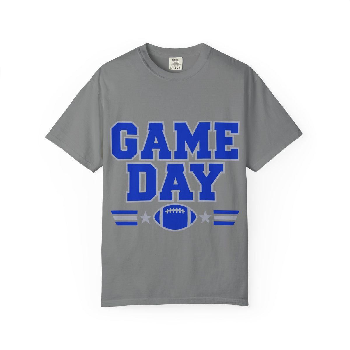 Game Day Football Shirt – Blue & Gray