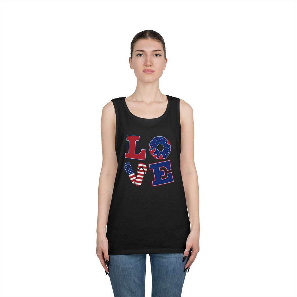 L-O-V-E 4th of July Tank Top
