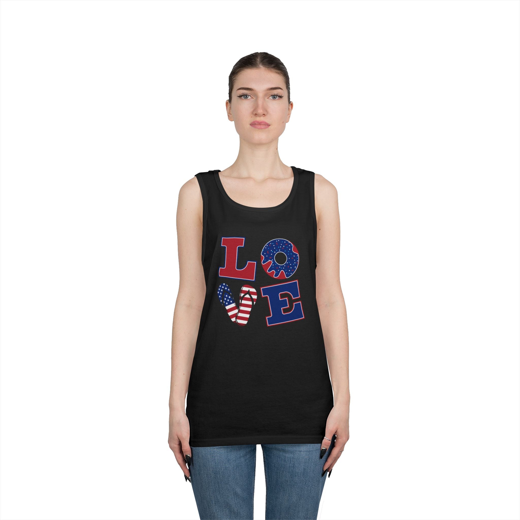 L-O-V-E 4th of July Tank Top