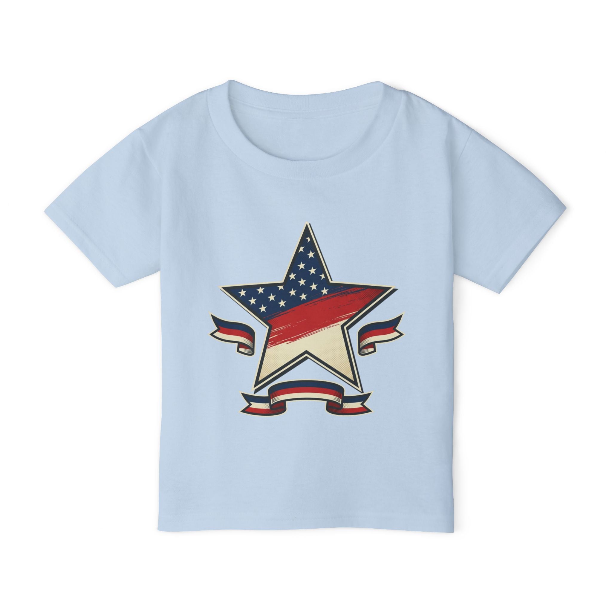 4th of July Toddler T-Shirt — American Flag Star