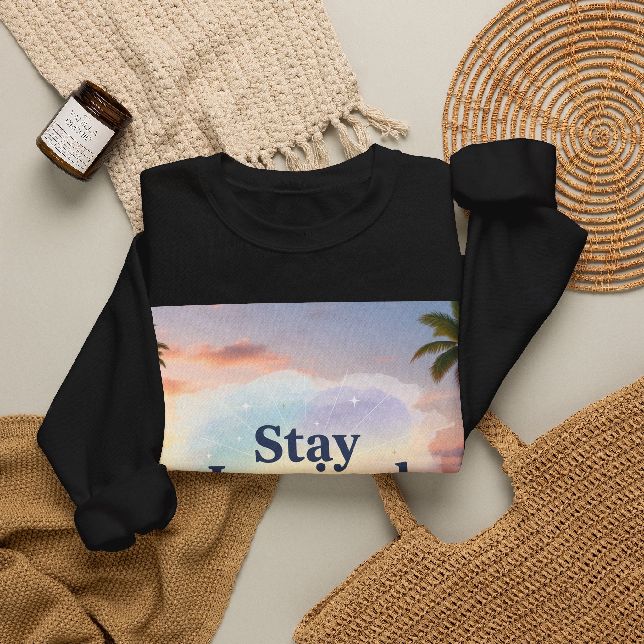 Stay Inspired Beach Unisex Sweatshirt | Family Star