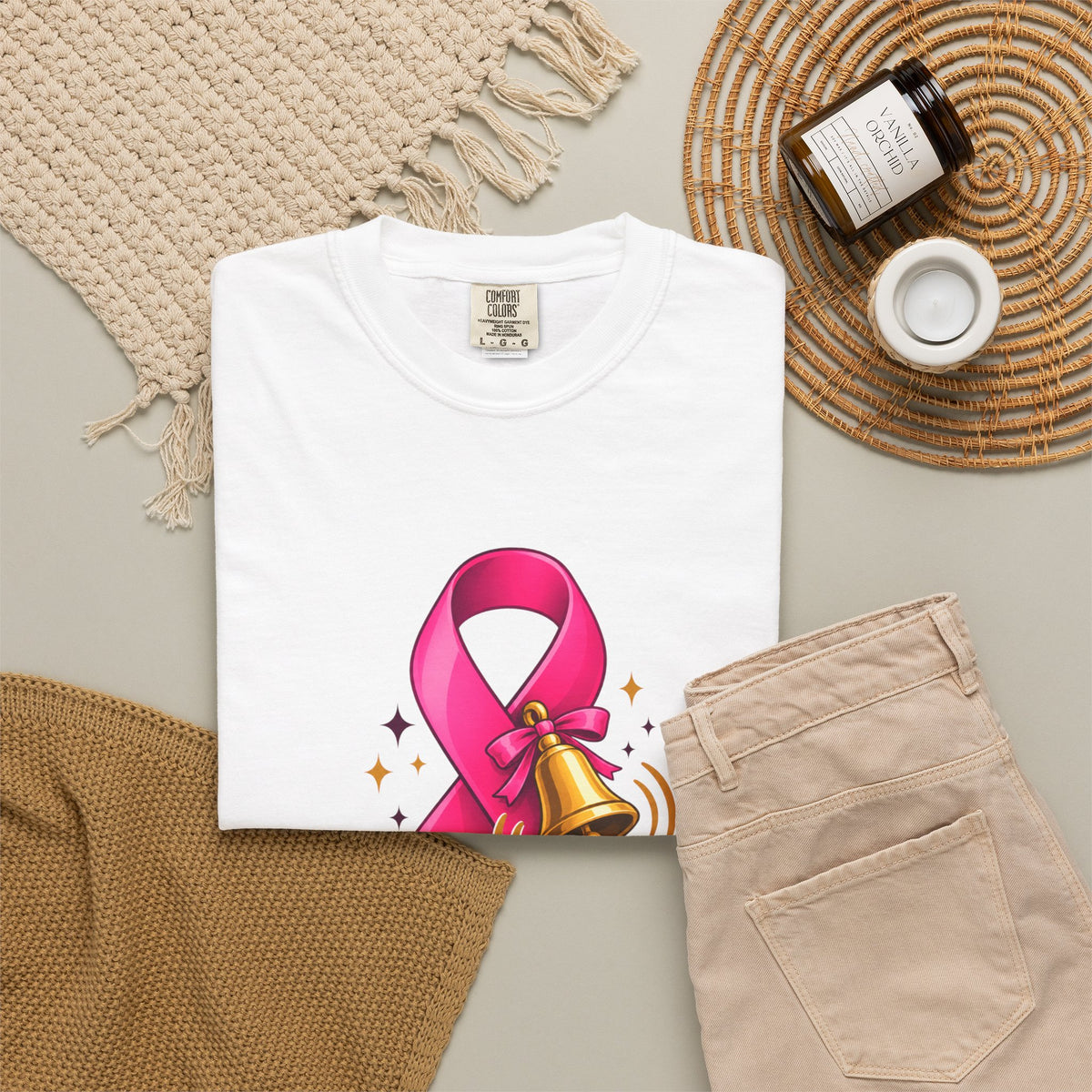 Breast Cancer Awareness T-Shirt — "She Rang the Bell" Personalized Tee