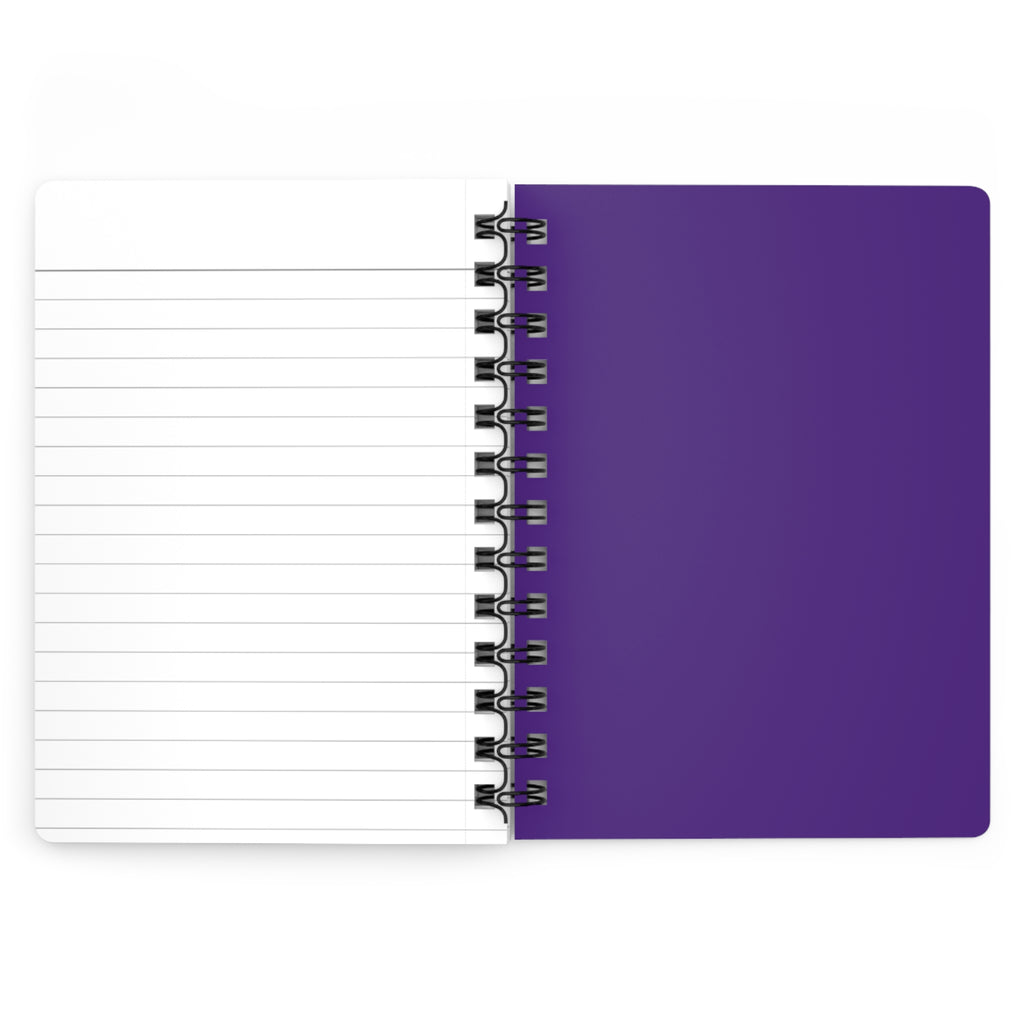 Stay Inspired Beach Spiral Notebook | Family Star (purple)