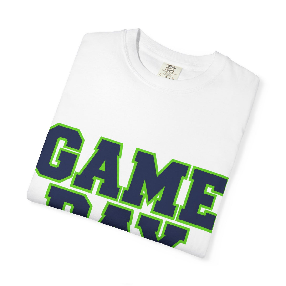 Game Day Football Shirt – Navy, Green & Silver