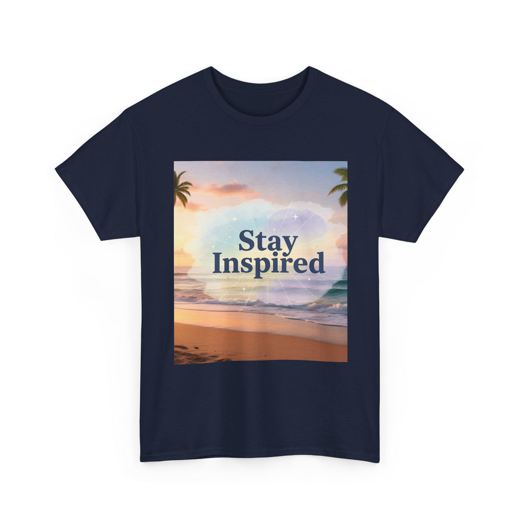 Stay Inspired Beach Sunset Unisex T-Shirt