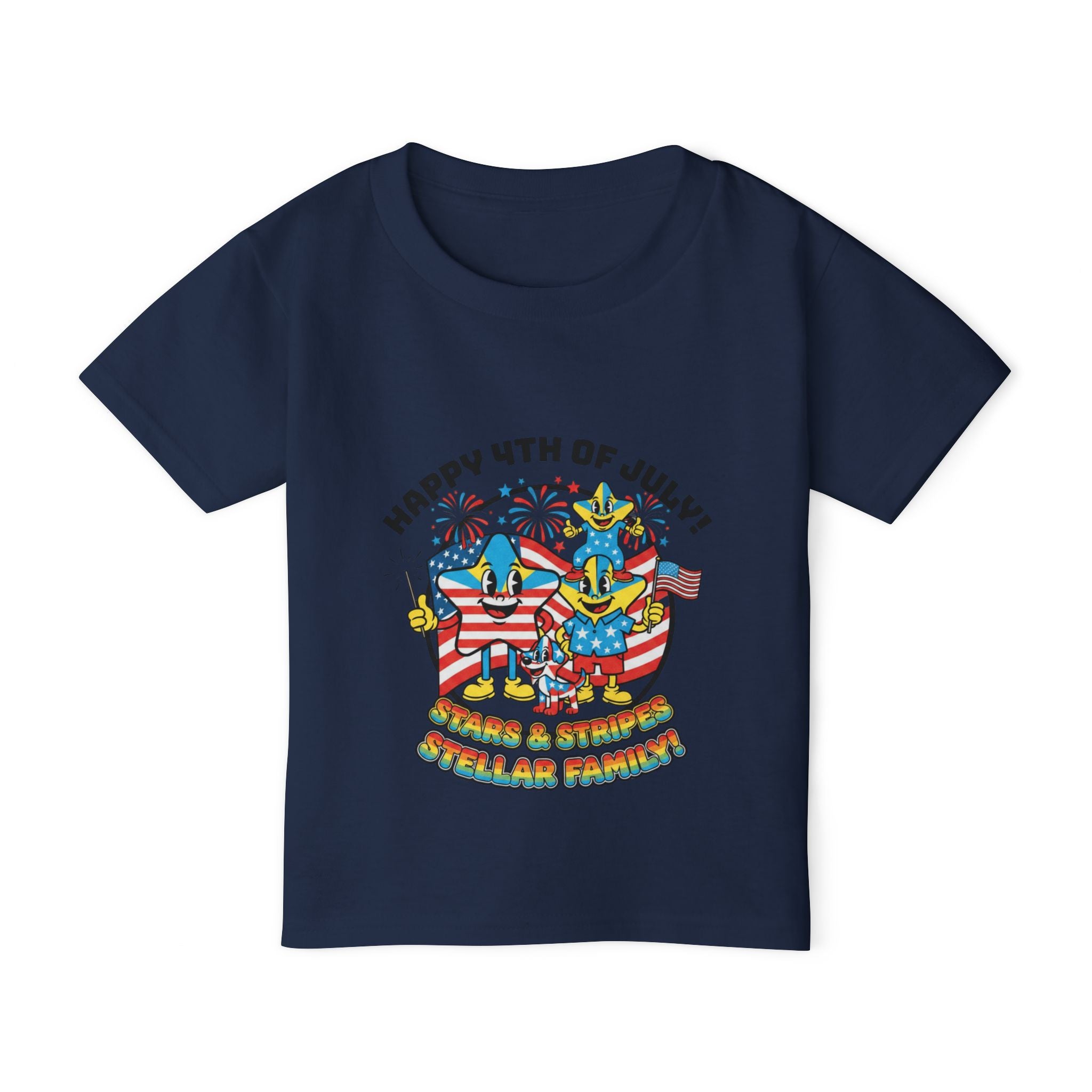 Stellar Family Toddler Tee — Happy 4th of July