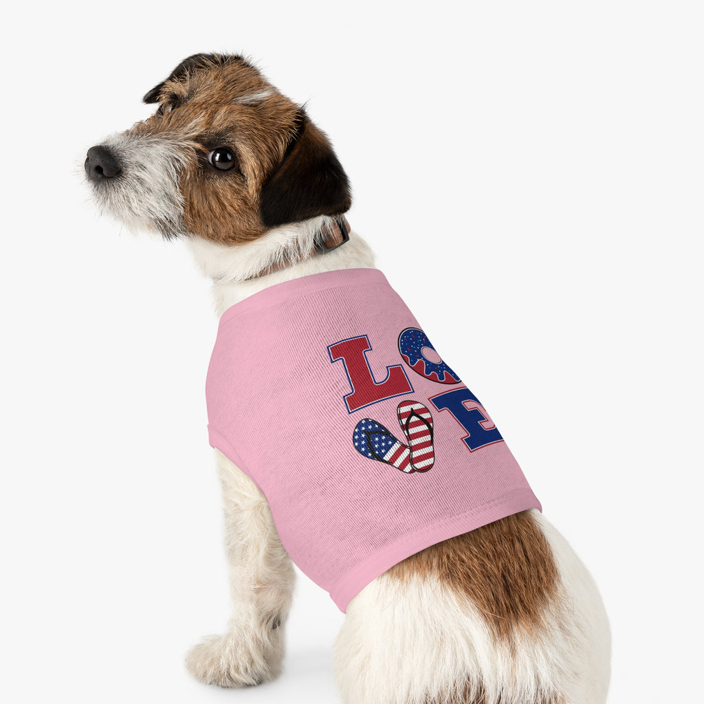 4th of July Love Pet Tank Top