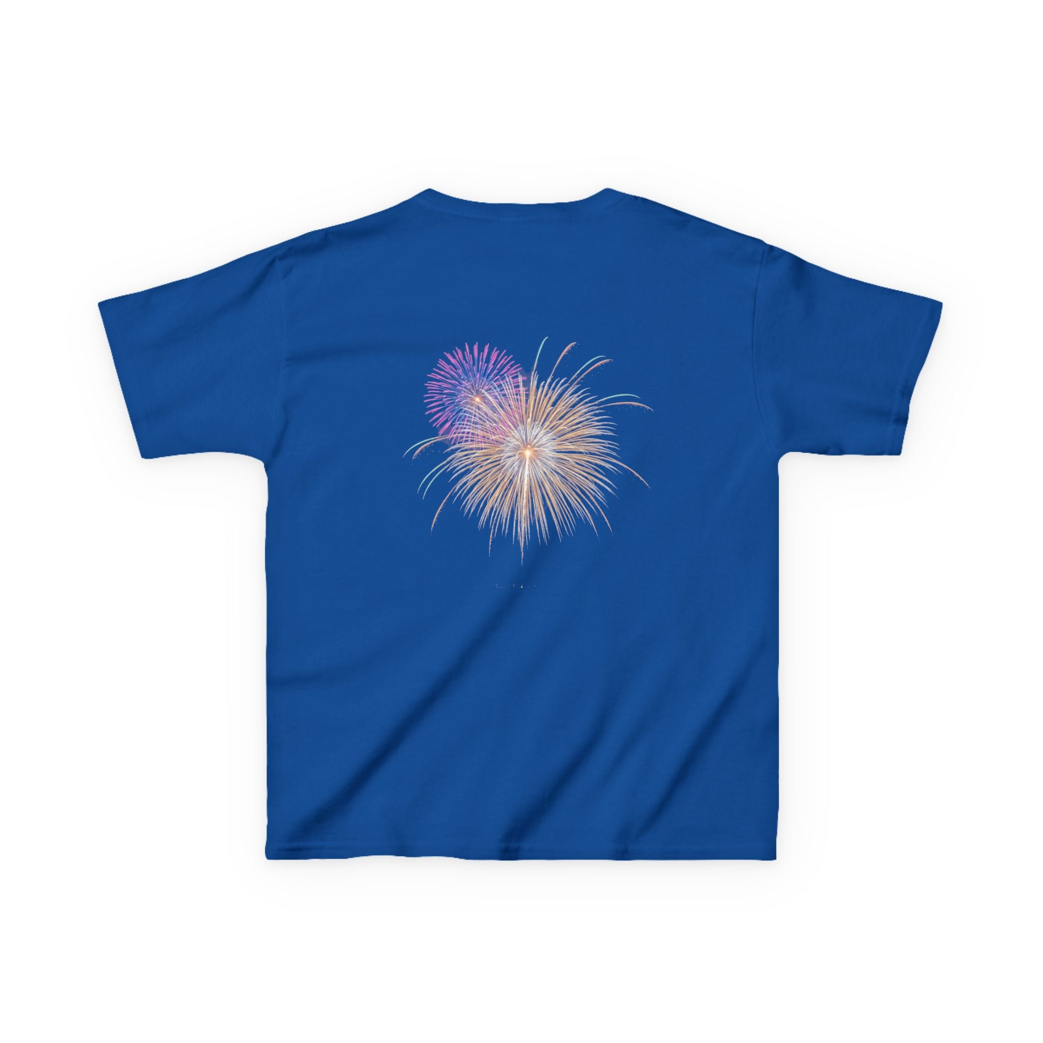 Kids Tee — 4th of July Fireworks American Flag Design
