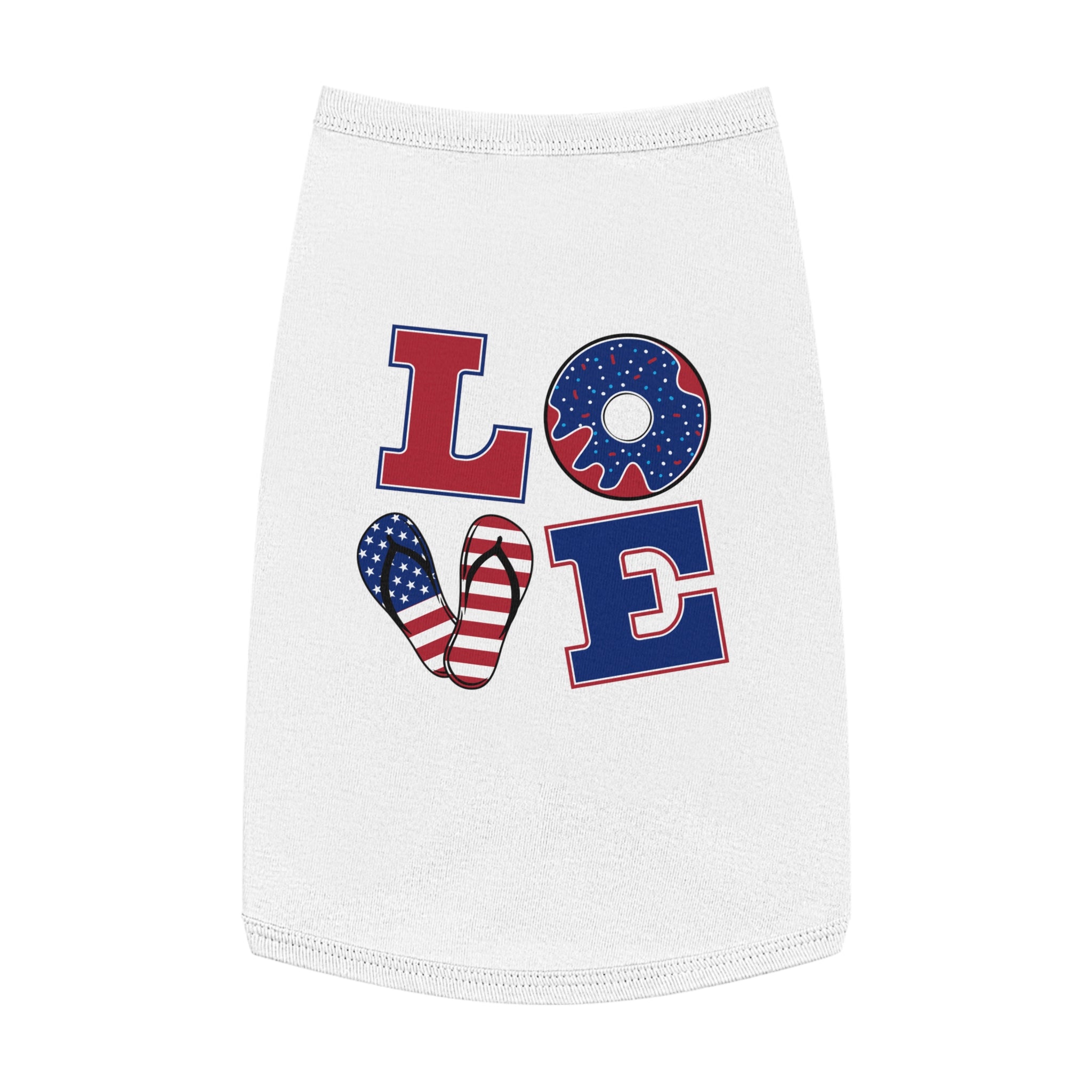4th of July Love Pet Tank Top