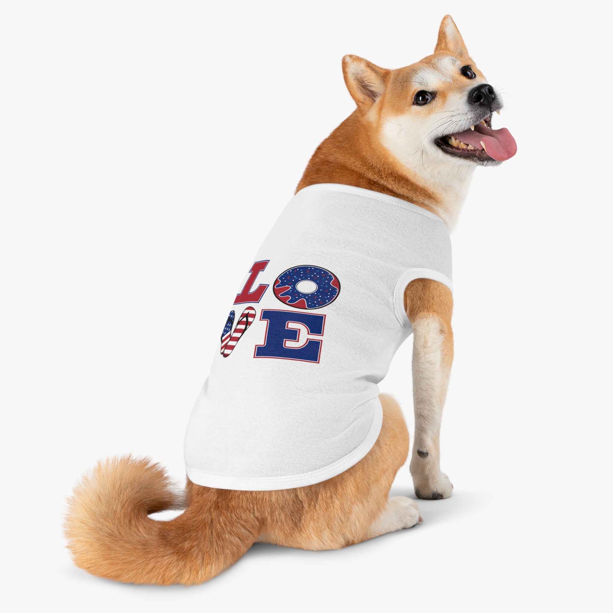 4th of July Love Pet Tank Top