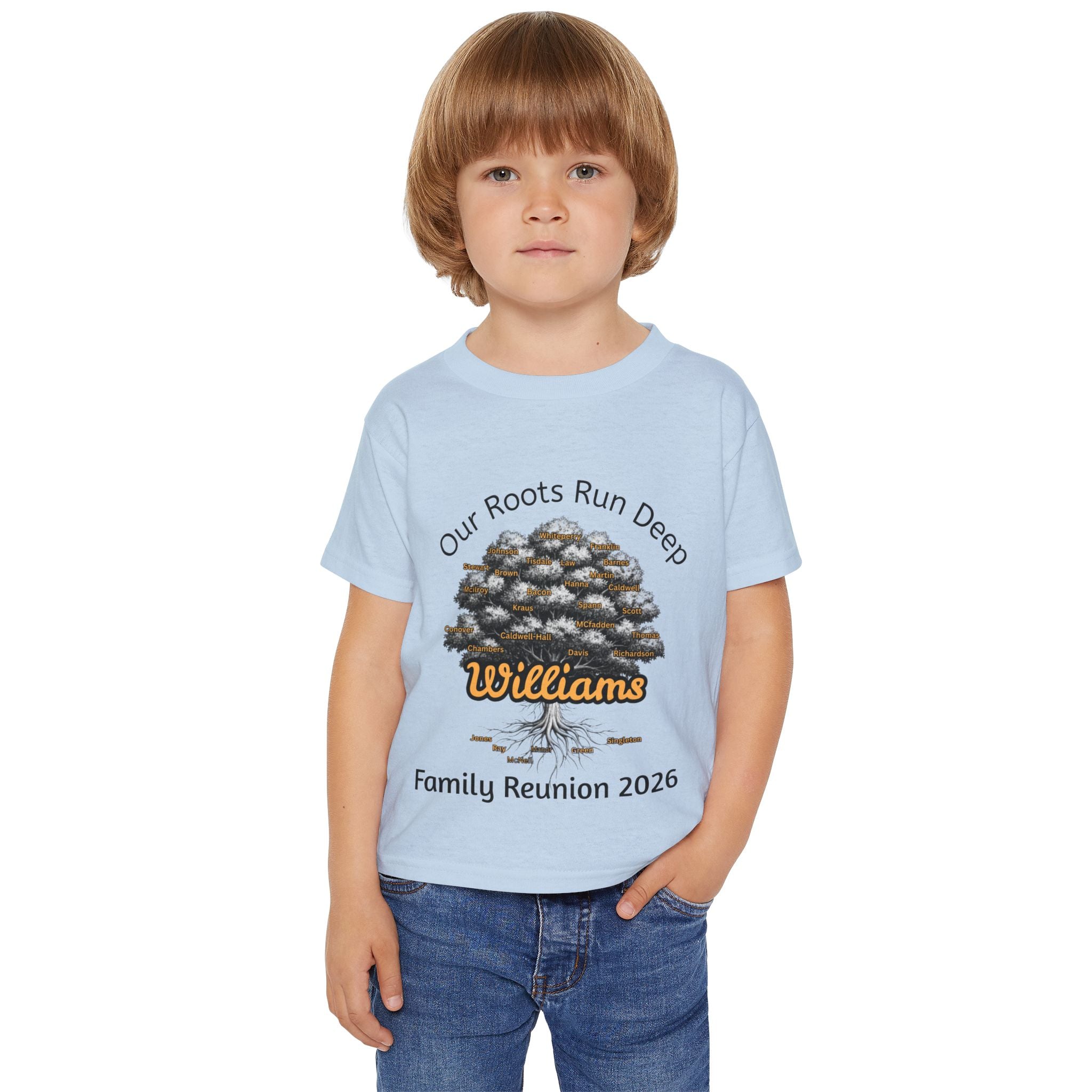 Toddler T-Shirt — 'Our Roots Run Deep' Family Reunion 2026 (Williams)