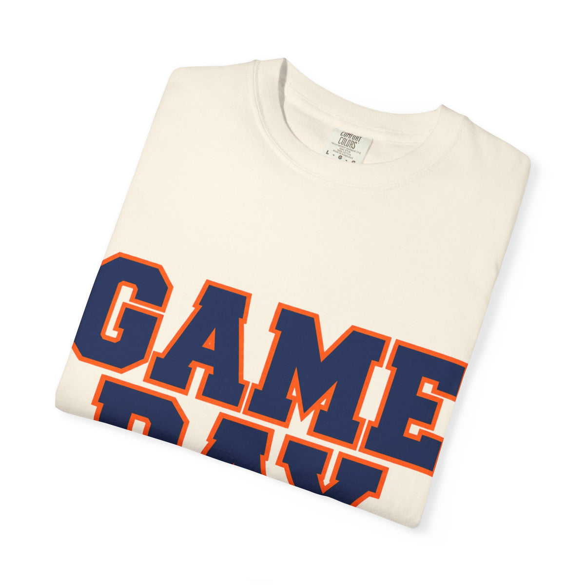 Game Day Football Shirt – Orange & Blue