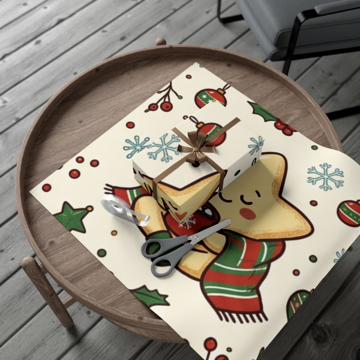 Starry Winter Fun Christmas Wrapping Paper