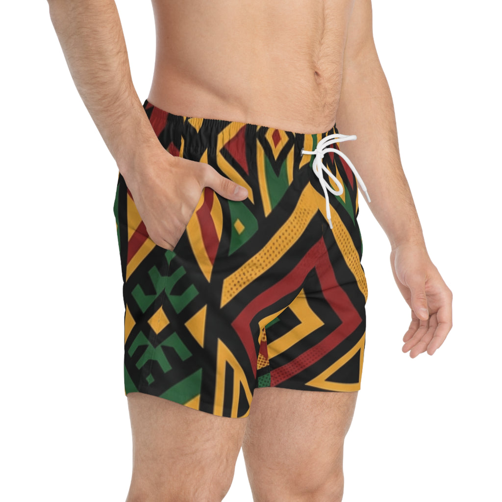Juneteenth Family Star Swim Trunks