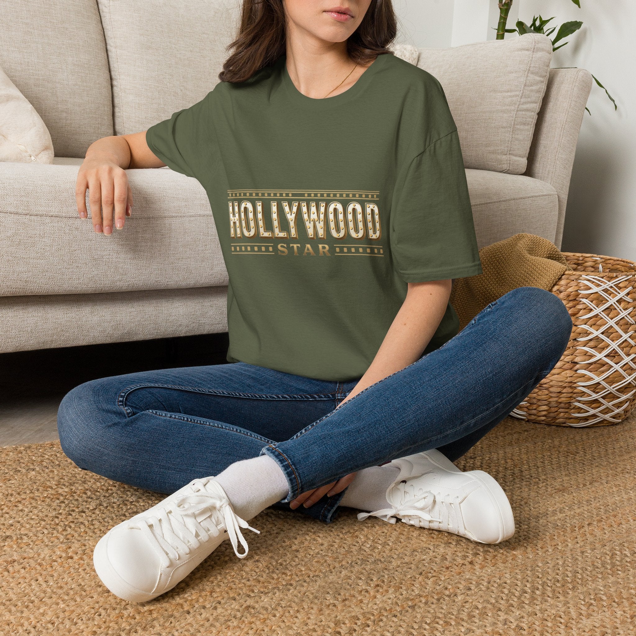 Hollywood Star Vintage Marquee T-Shirt — Retro Movie Sign Graphic Tee