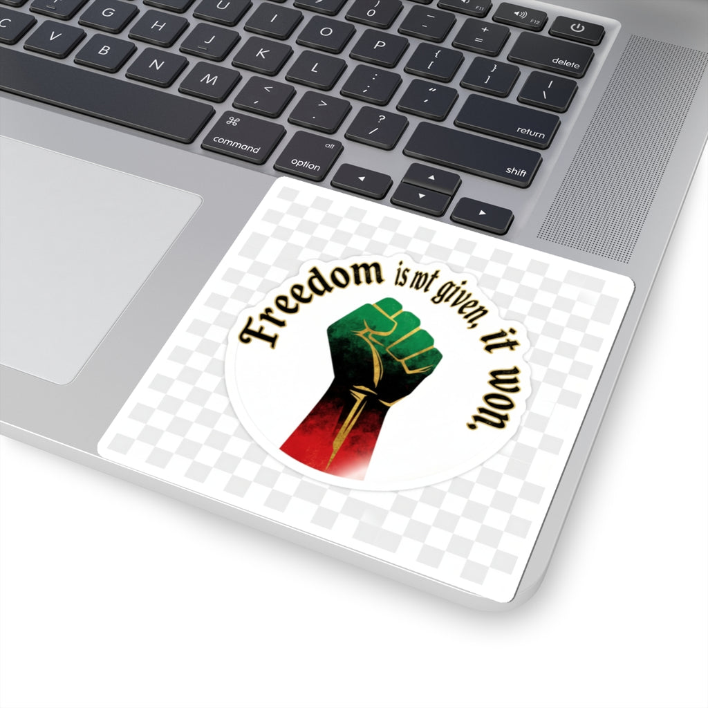 Freedom Is Not Given, It Won – Juneteenth Fist Sticker