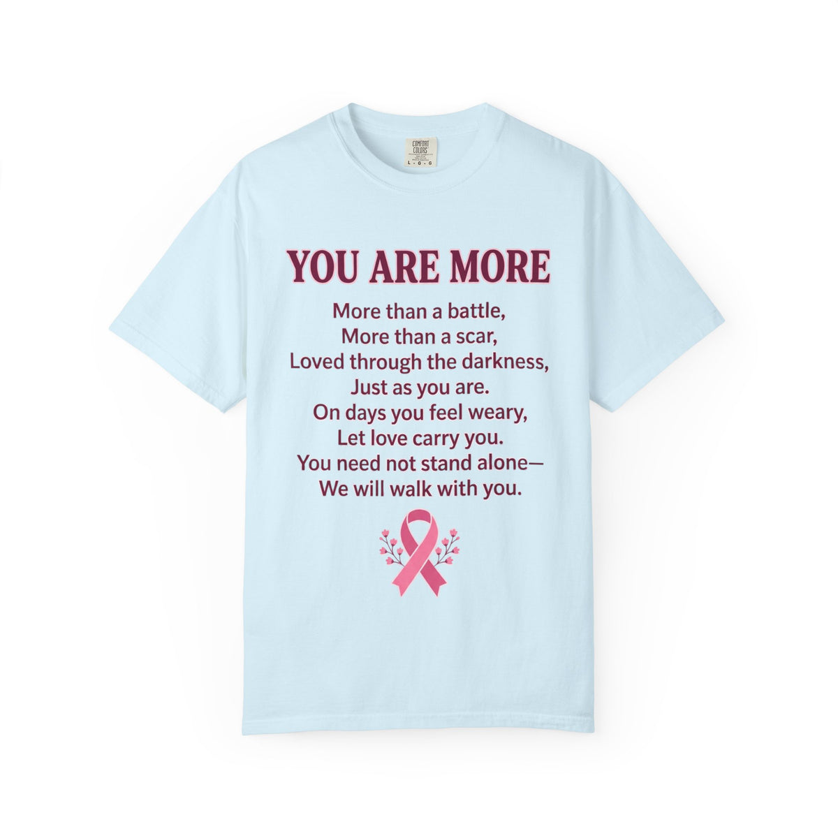 Pink Ribbon Poem T-Shirt | Breast Cancer Awareness & Hope