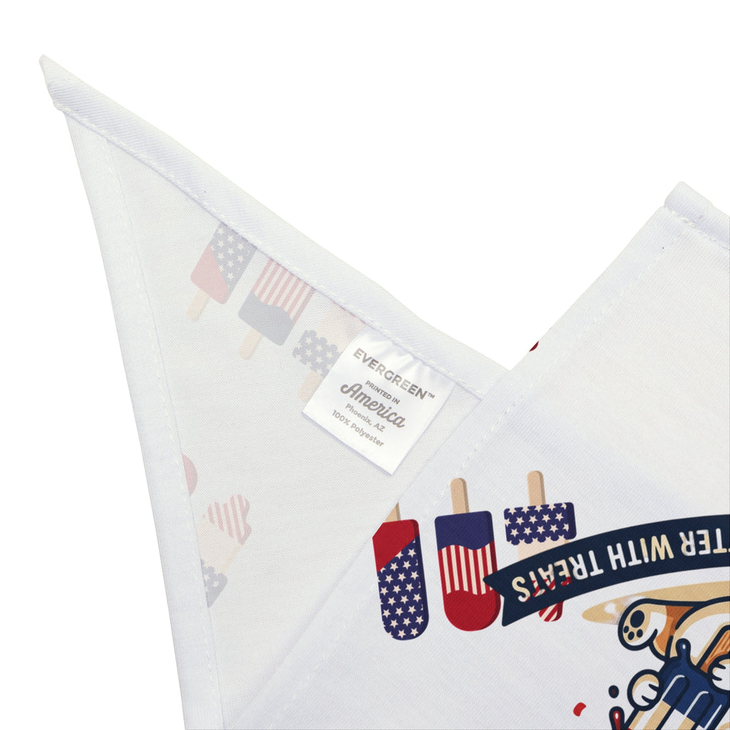 Pawsitive Vibes Pet Bandana — Patriotic Ice Pops