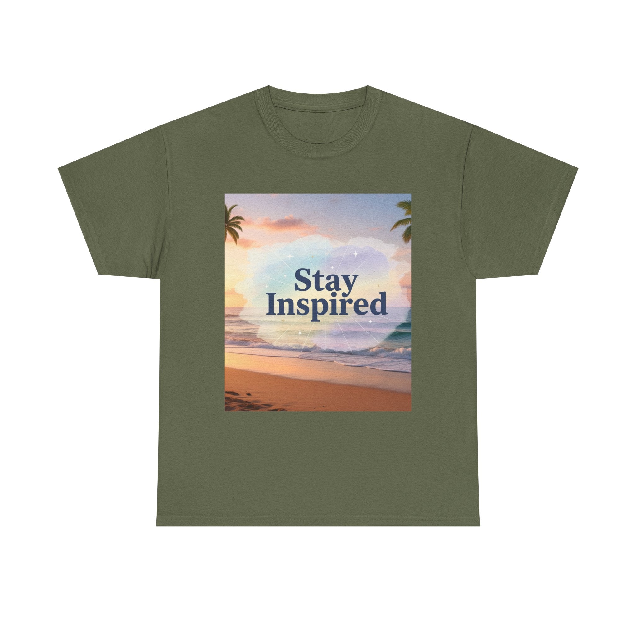 Stay Inspired Beach Sunset Unisex T-Shirt