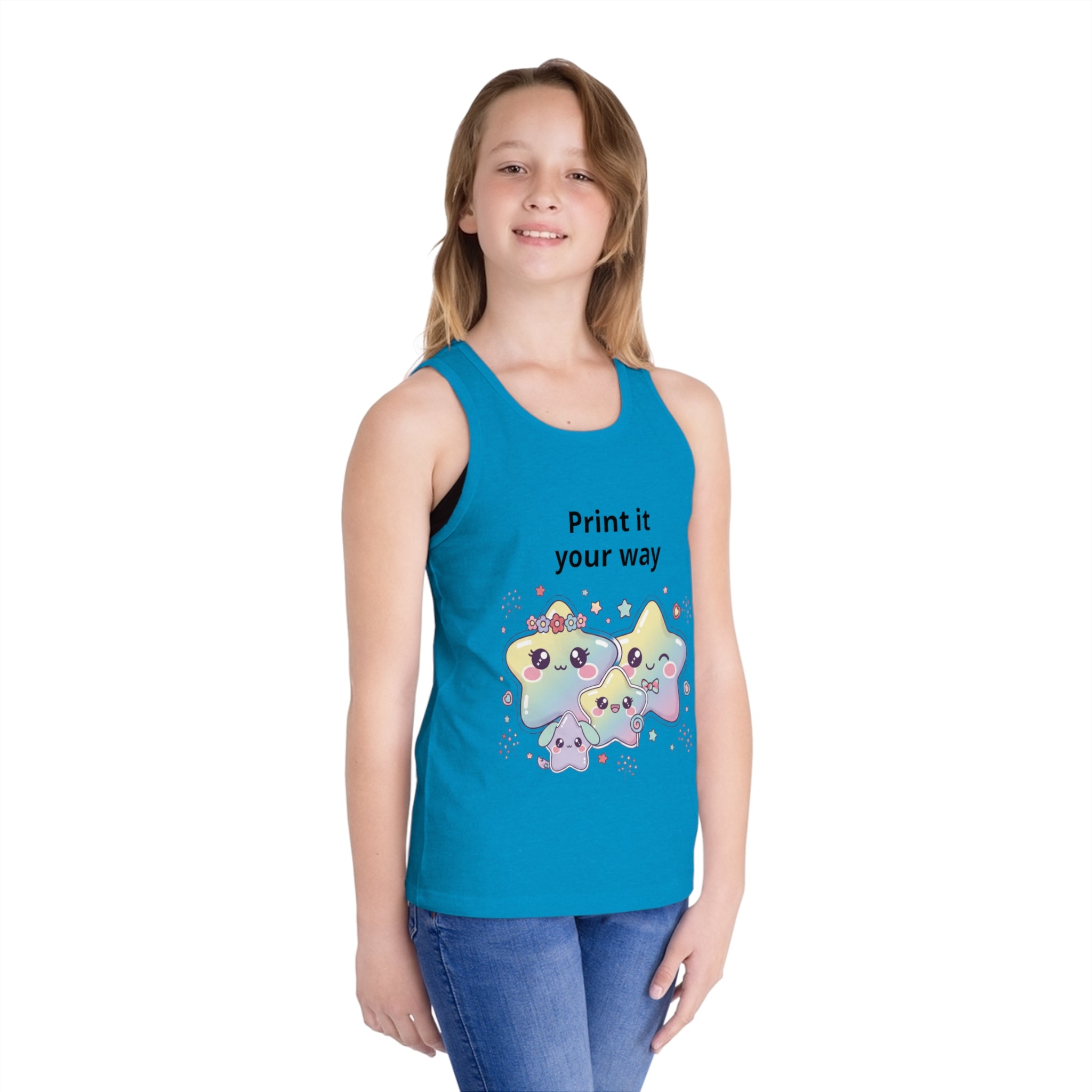 Family Star Kids 4th of July Tank — Soft Star Family Edition