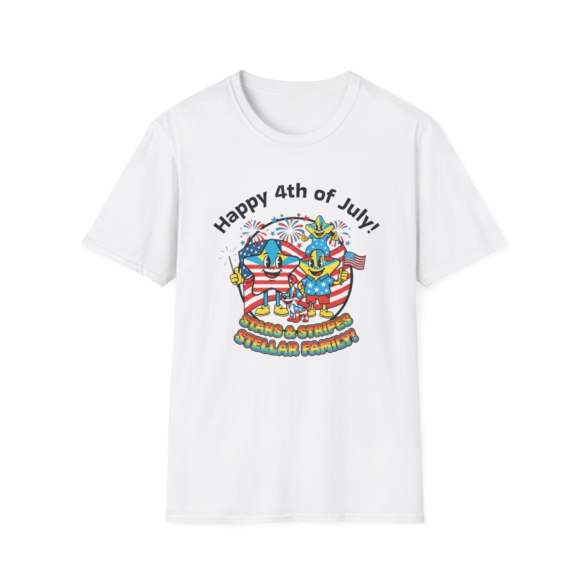 Stellar Family Adult Tee — Happy 4th of July