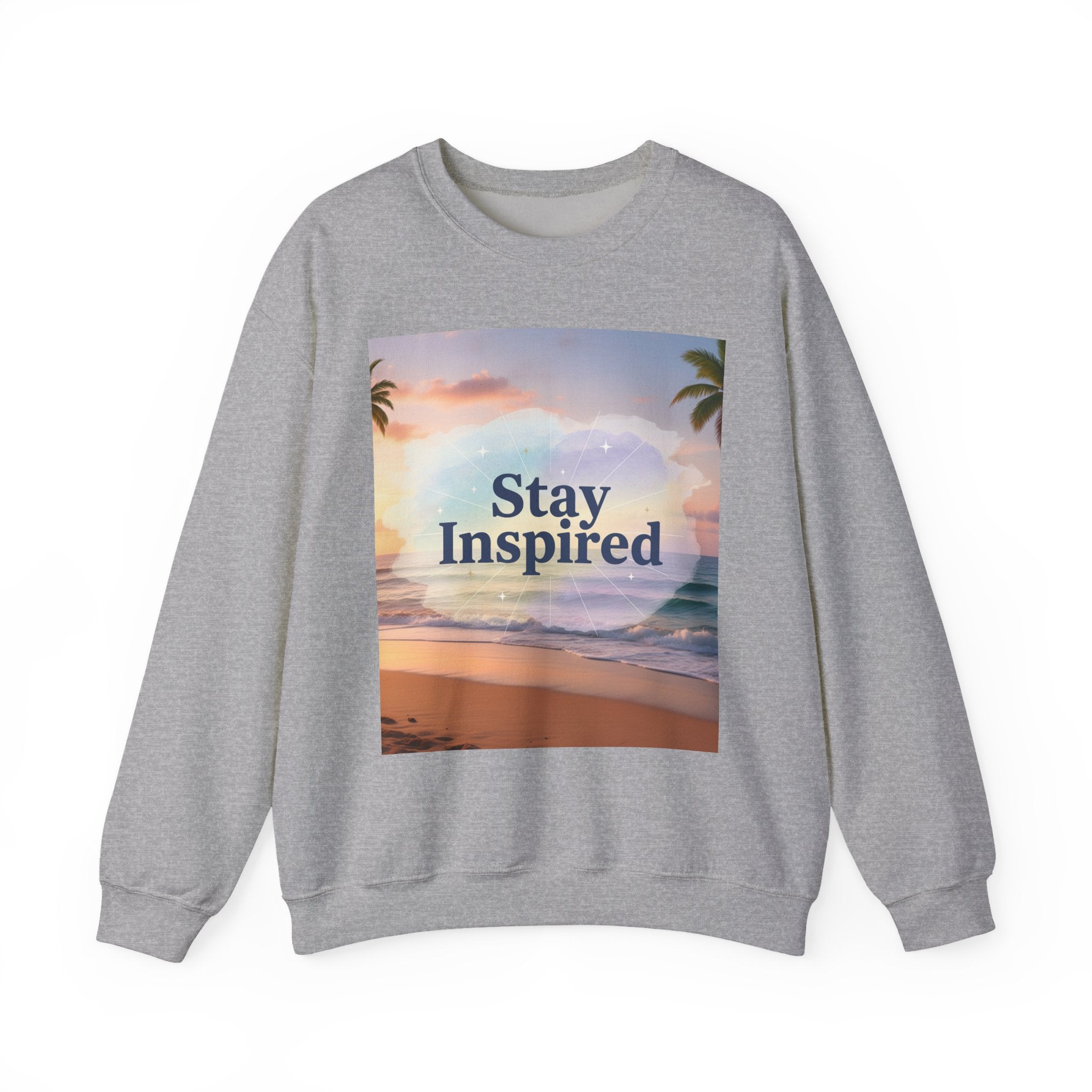 Stay Inspired Beach Unisex Sweatshirt | Family Star