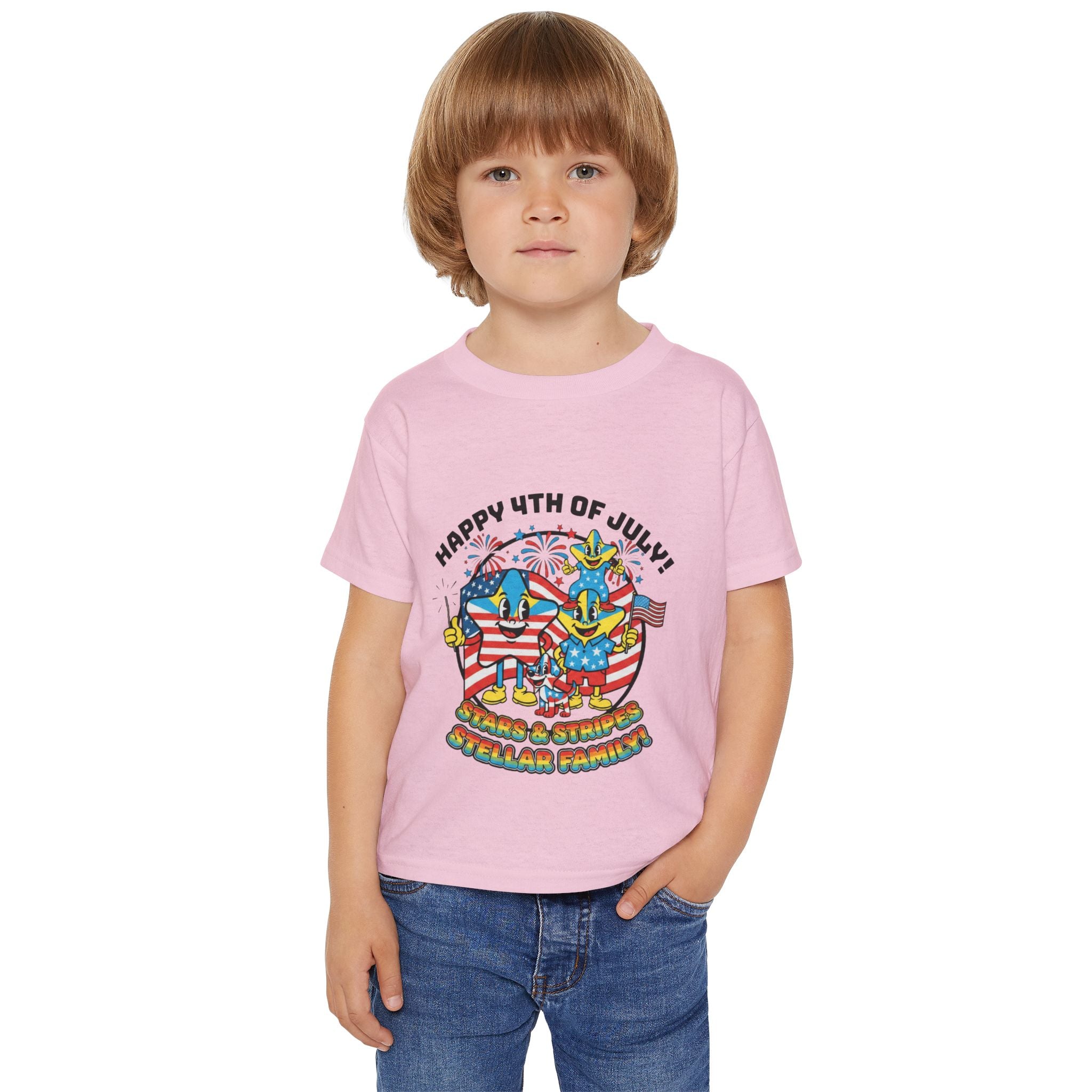 Stellar Family Toddler Tee — Happy 4th of July