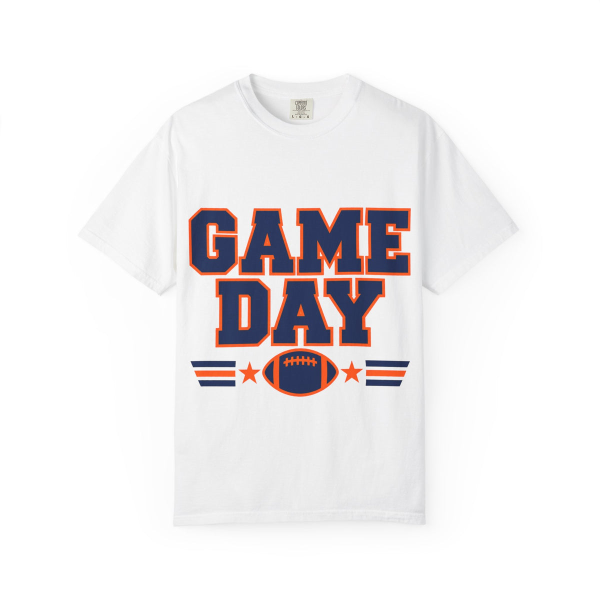 Game Day Football Shirt – Orange & Blue