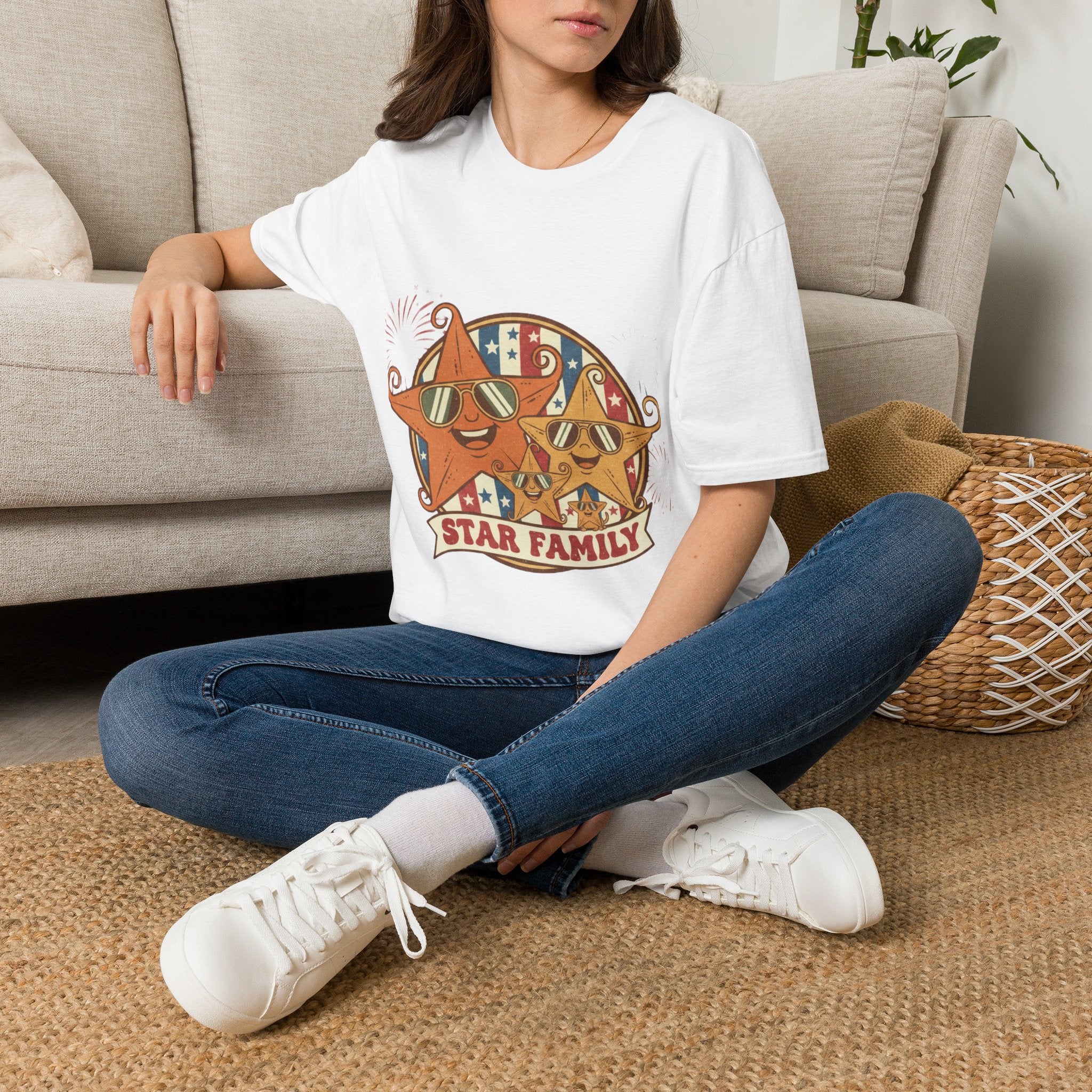Family Star 4th of July Tee — Vintage Cool Star Family Edition
