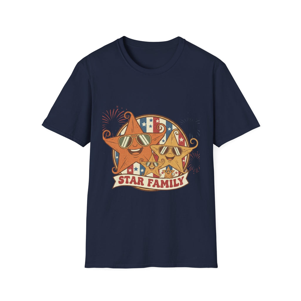 Family Star 4th of July Tee — Vintage Cool Star Family Edition