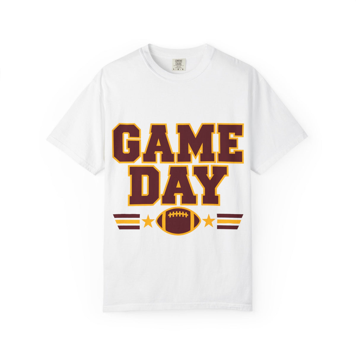 Game Day Football Shirt – Burgundy & Gold