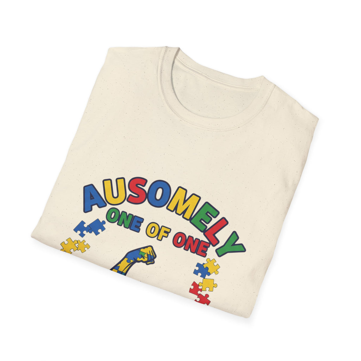 T-Shirt — “Ausomely One of One” Colorful Autism Awareness Tee