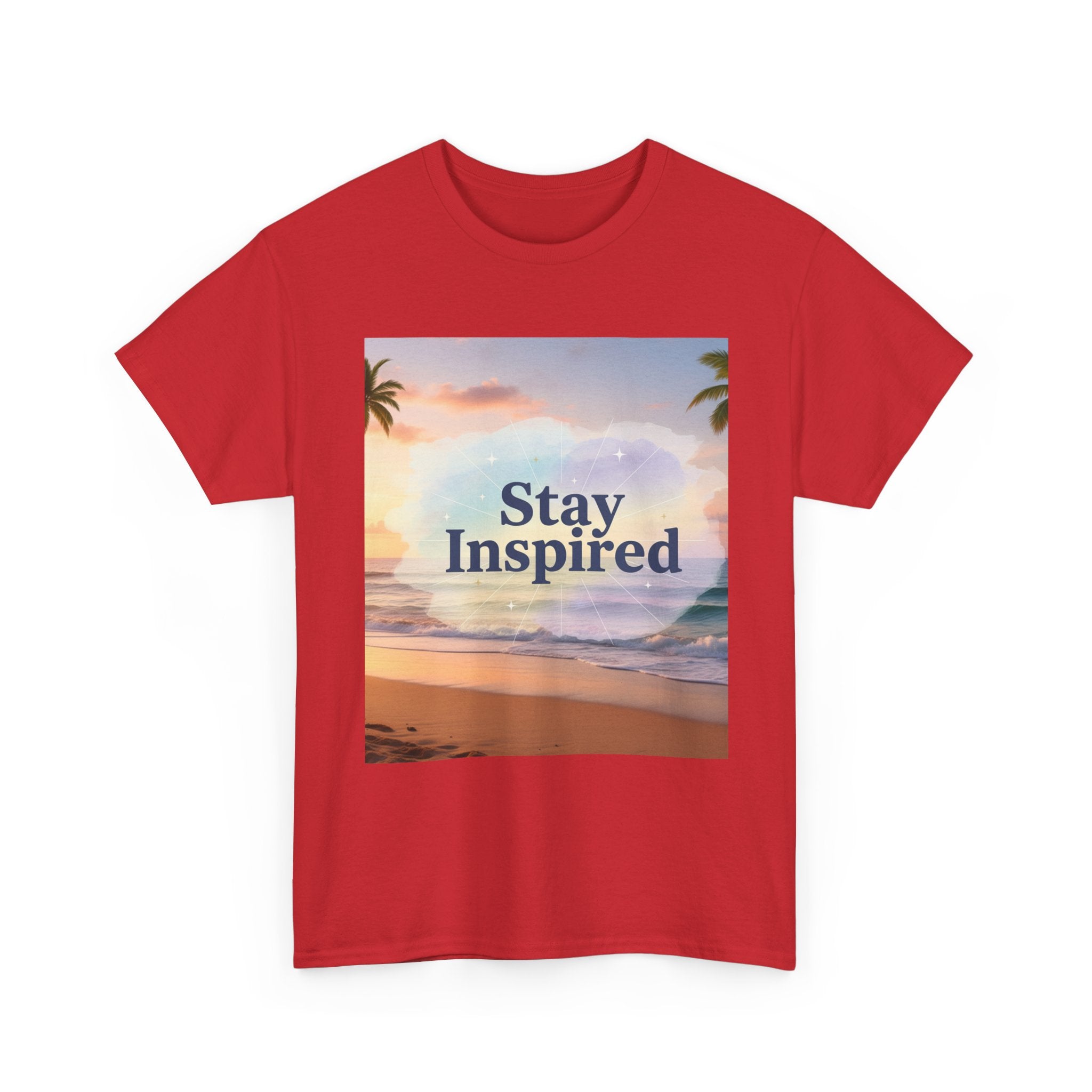 Stay Inspired Beach Sunset Unisex T-Shirt