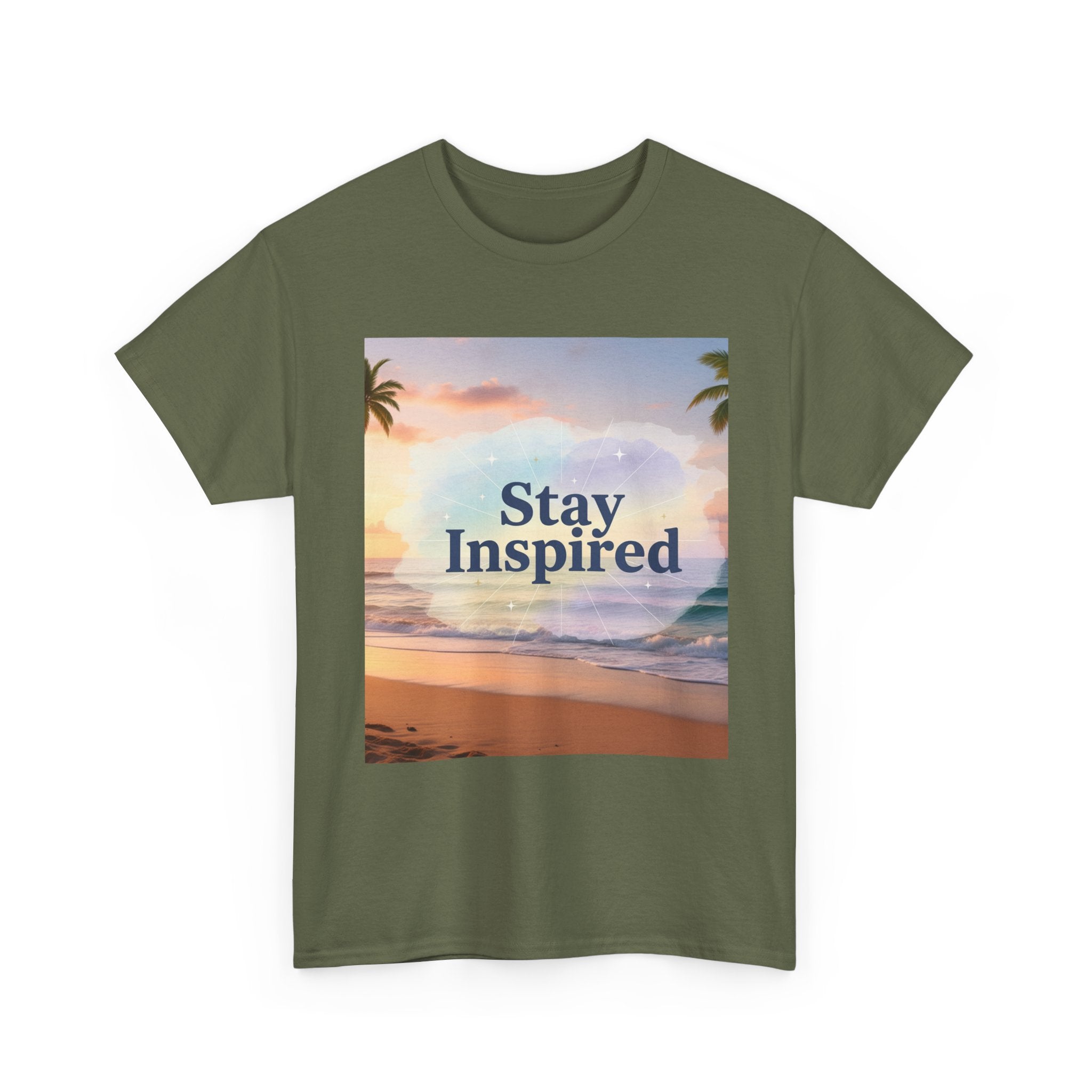 Stay Inspired Beach Sunset Unisex T-Shirt