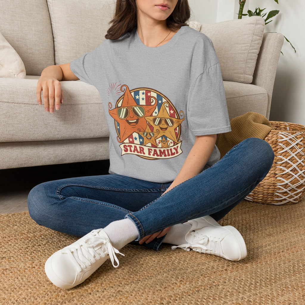 Family Star 4th of July Tee — Vintage Cool Star Family Edition