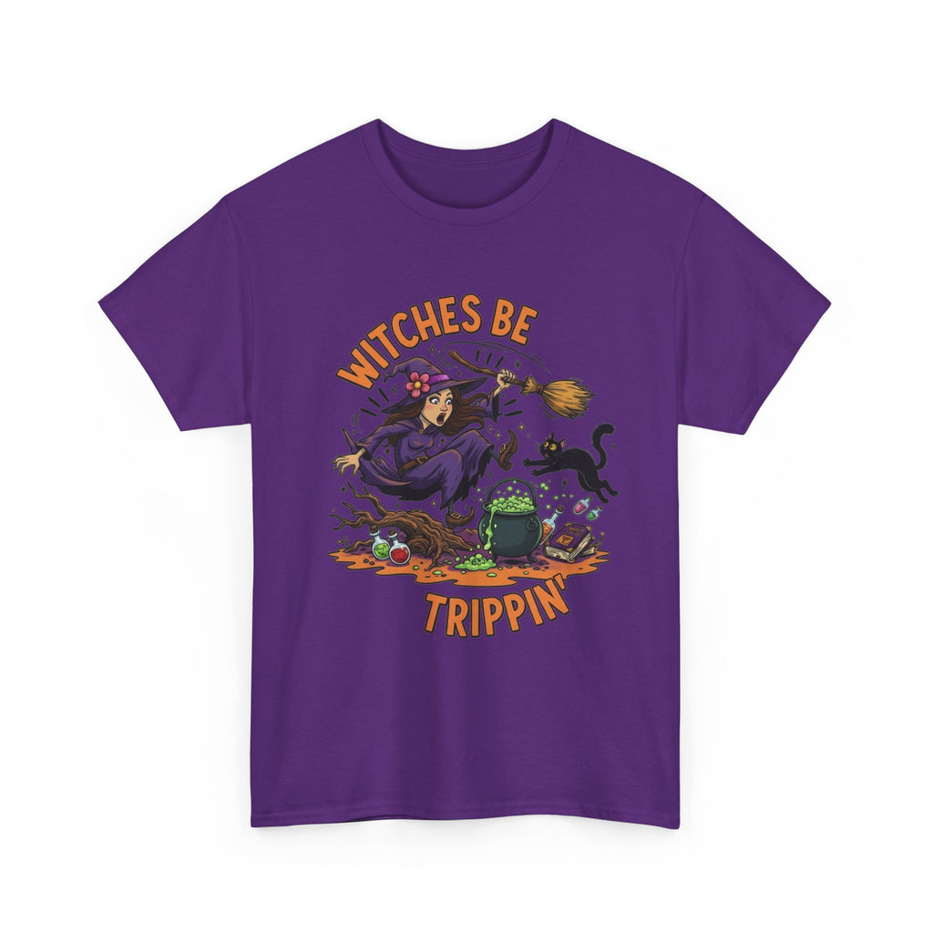 Witches Be Trippin' Tee — Funny Halloween Witch T-Shirt