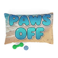 Paws Off Beach Pet Bed — Funny Sand & Ocean Pet Bed