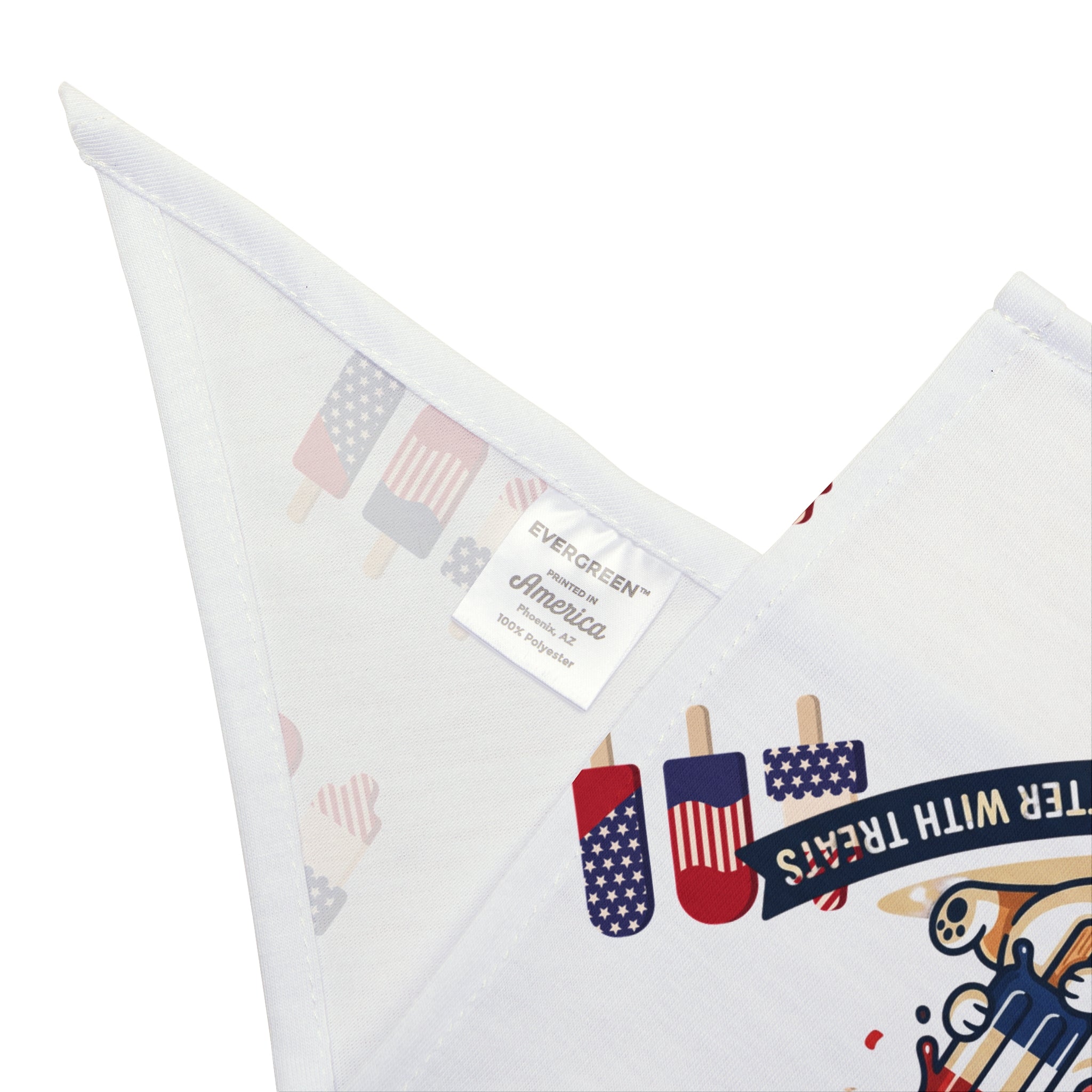 Pawsitive Vibes Pet Bandana — Patriotic Ice Pops