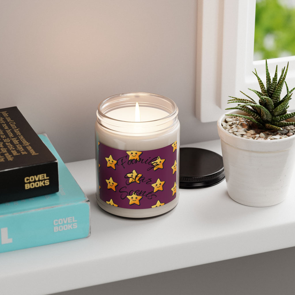Family Star Scented Soy Candle — 9oz Premium Home Decor & Gift Candle