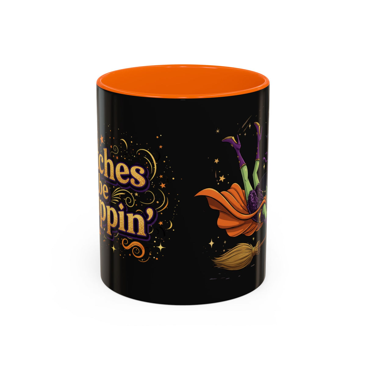 Witches Be Trippin' Coffee Mug — Halloween Witch Accent Mug (11/15oz)
