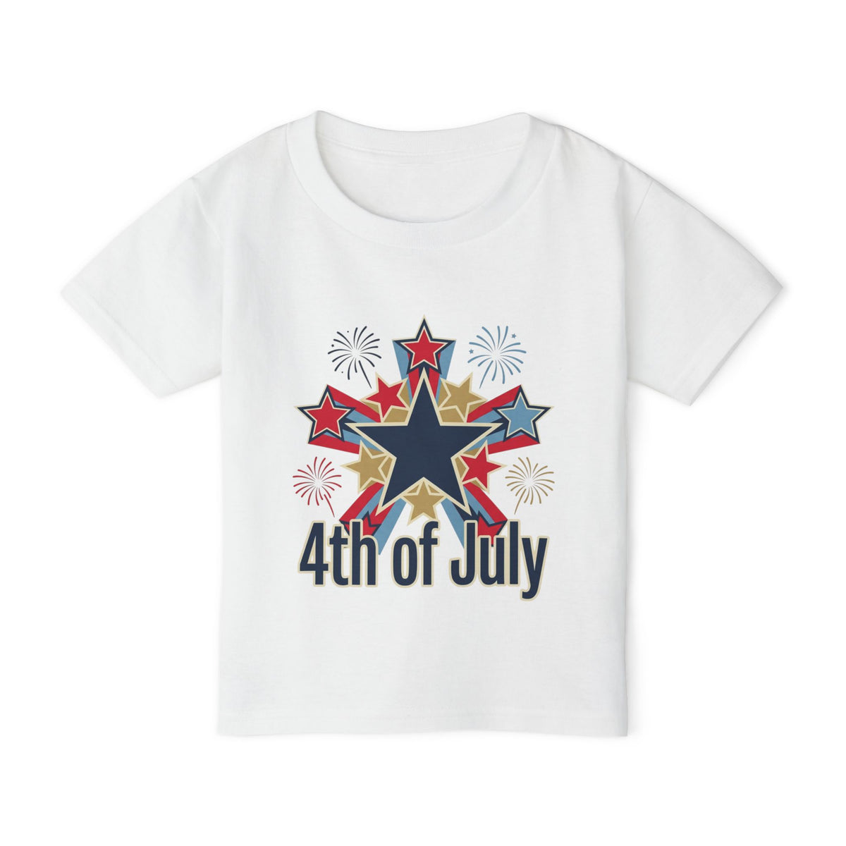 4th of July Toddler T-Shirt — Fireworks Star