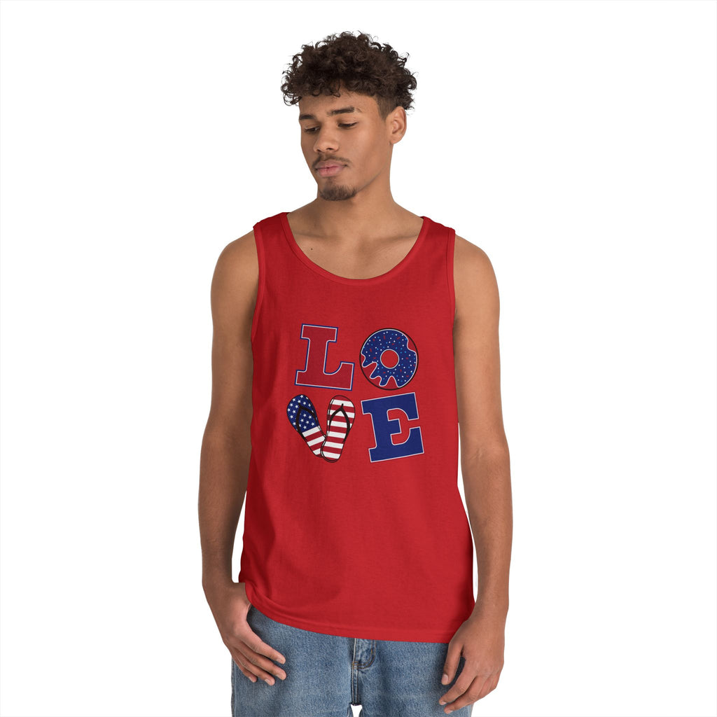 L-O-V-E 4th of July Tank Top